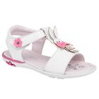 Ensueño Sandalia para bebé niña blanco rosa