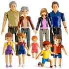 Set Tomleon De Dollhouse People Play Con 9 Figuras Articulables