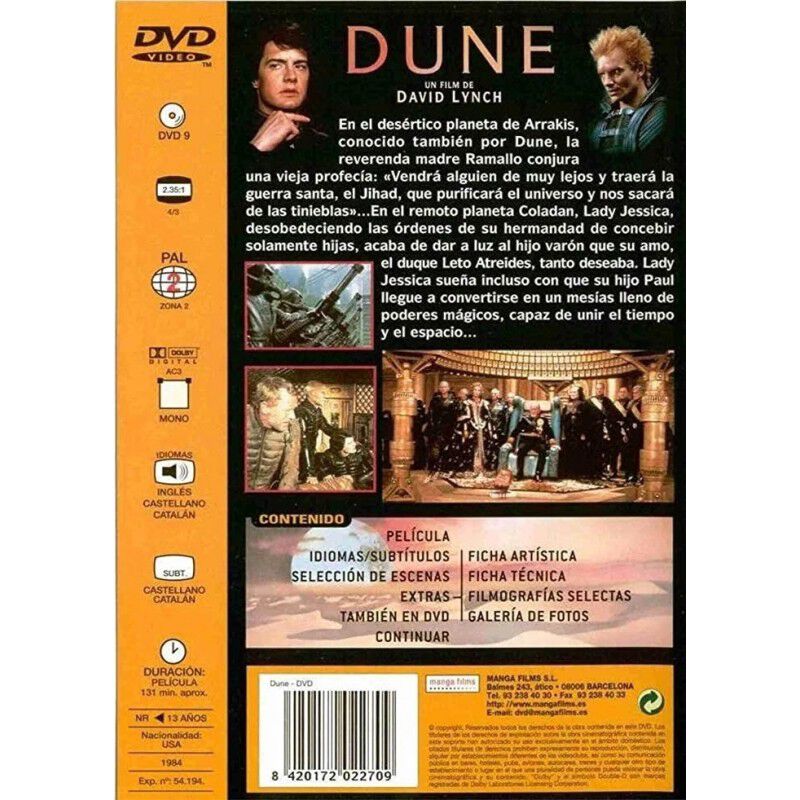 Dune (internacional) [dvd] (1984) image number null