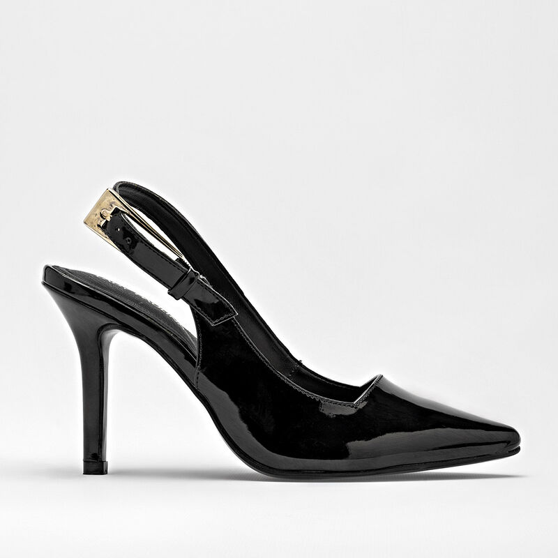 Lady Paulina zapatilla para mujer  negro charol... image number null