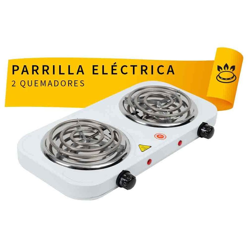 Parrilla El&eacute;ctrica 2 Quemador De Espiral Sin As... image number null