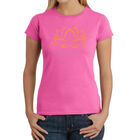 Camiseta Word Art Para Mujer - Namast&eacute;- Rosa