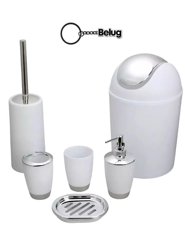 Juego de accesorios para baño Casa BIU de acero... image number null