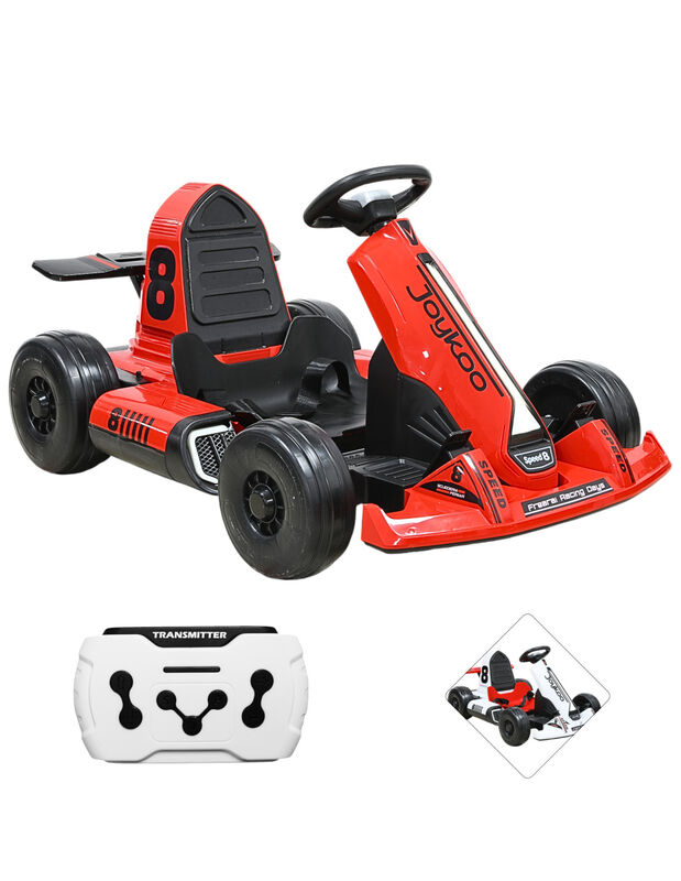 Montable El&eacute;ctrico Go Kart para Ni&ntilde;os con Largo... image number null