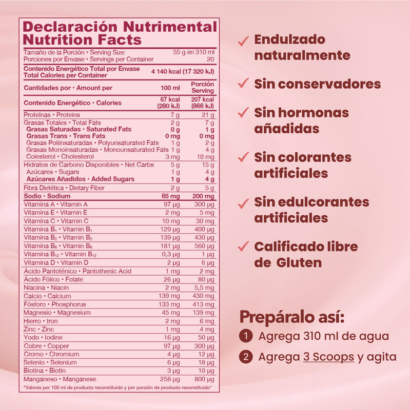 ShakeMe! Fresa 20 Porciones image number null