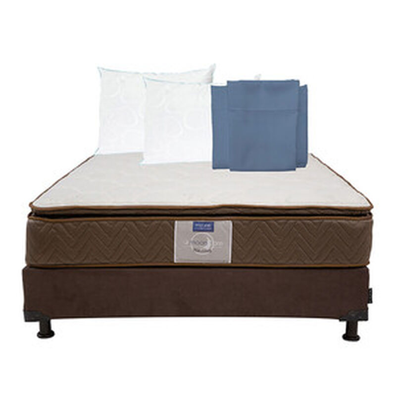 Colch&oacute;n Queen Size Restonic Nautilus +  Box Dic... image number null