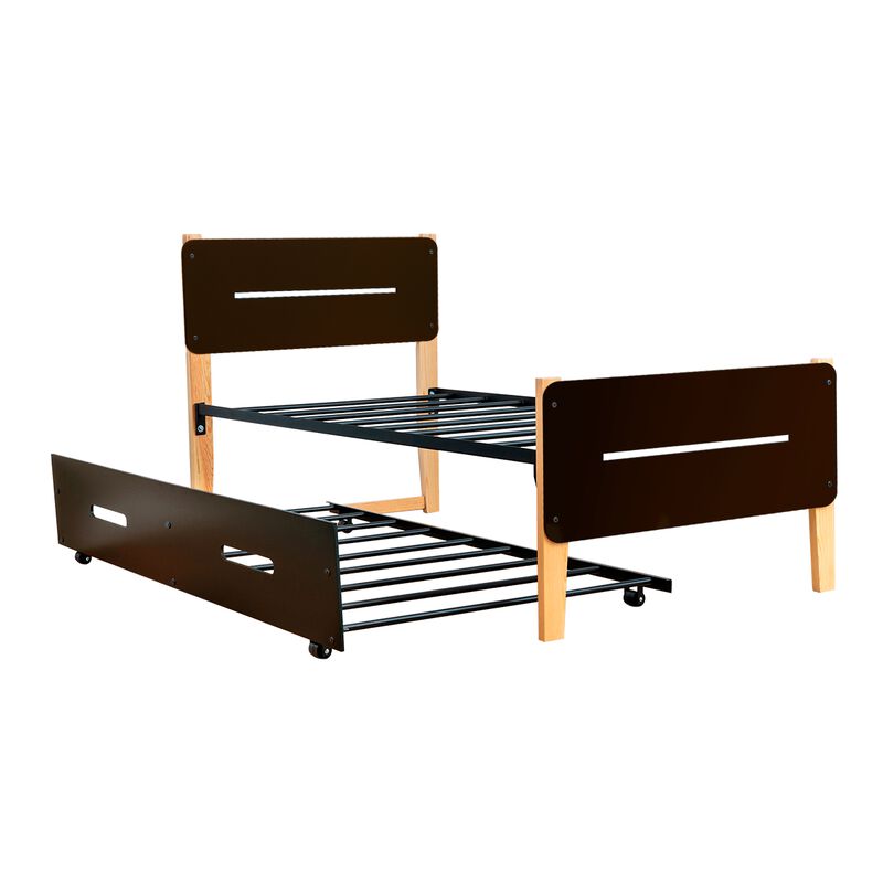 Cama Con Cama Baja Juno Caf&eacute; image number null