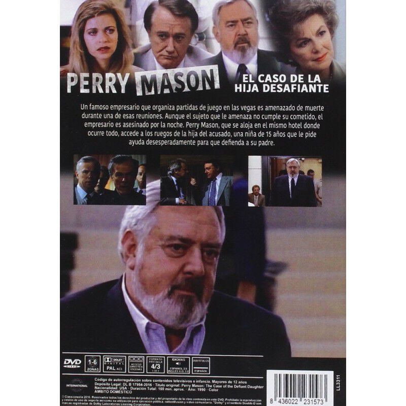 Perry Mason: El Caso De La Hija Desafiante [dvd... image number null