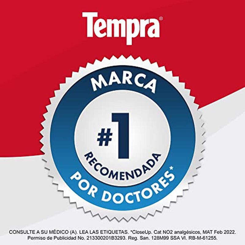 Tempra Forte 650mg Paracetamol, Dolor, Caja Con... image number null
