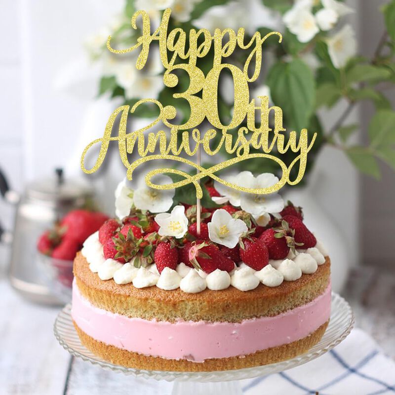 Adorno Para Pastel Dxsdgetue 30.&ordm; Aniversario C... image number null
