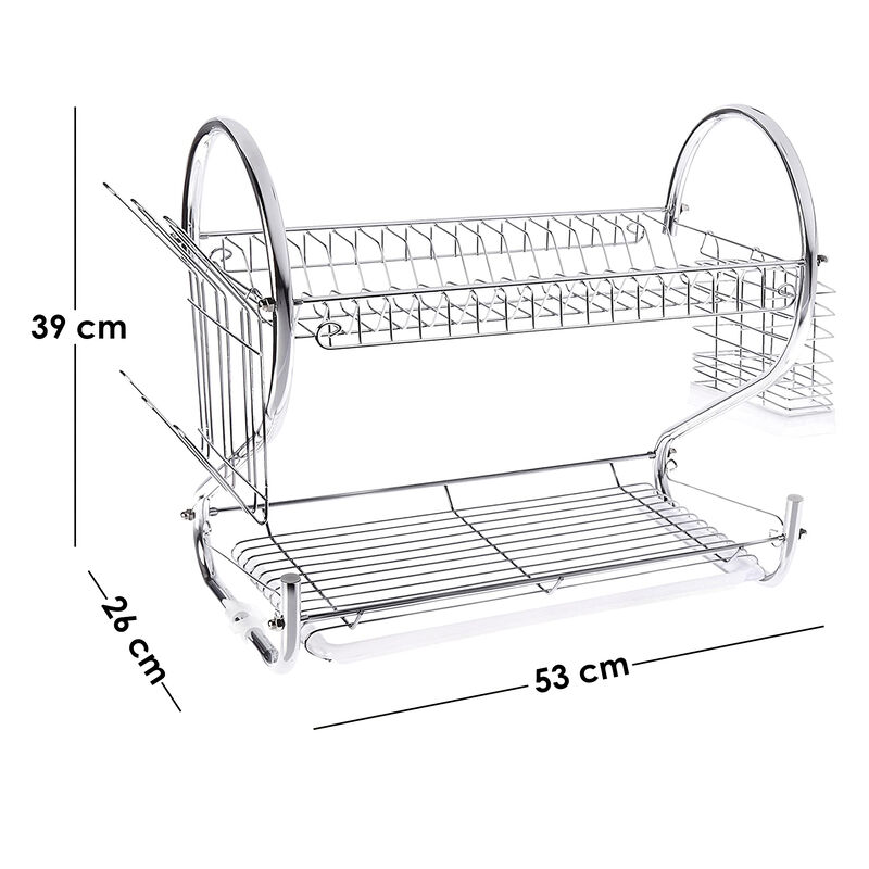 Escurridor de Platos Aquila 2 Niveles 16 Cromad... image number null