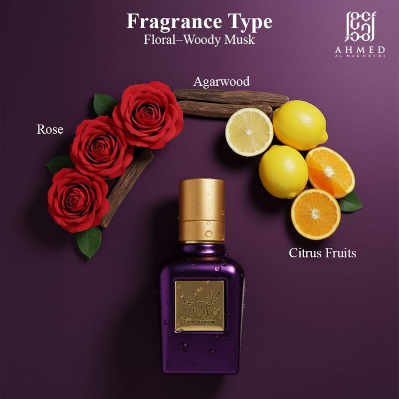 Perfume Ahmed Al Maghribi Camelia Garden 40 ml image number null