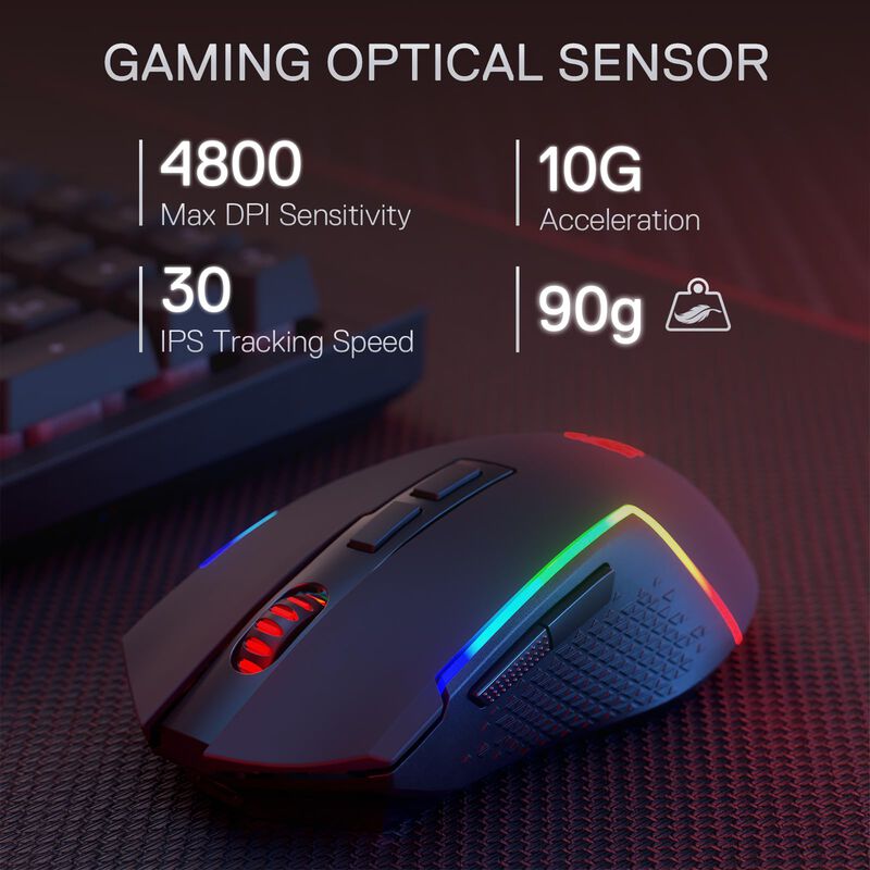 Combo Inal&aacute;mbrico De Teclado Y Rat&oacute;n Para Juego... image number null