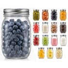 Tarros Mason NutriChef 473ml (16 oz), Pack de 16 con Cierre Herm&eacute;tico