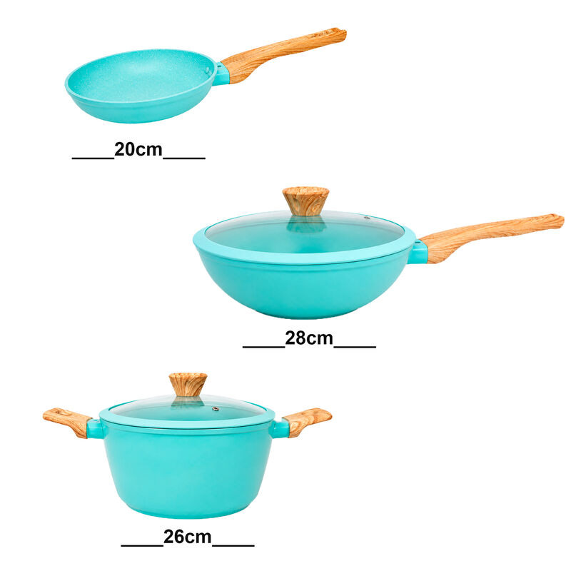 Bater&iacute;a De Cocina Harraz Cookware 5 Piezas Jade image number null