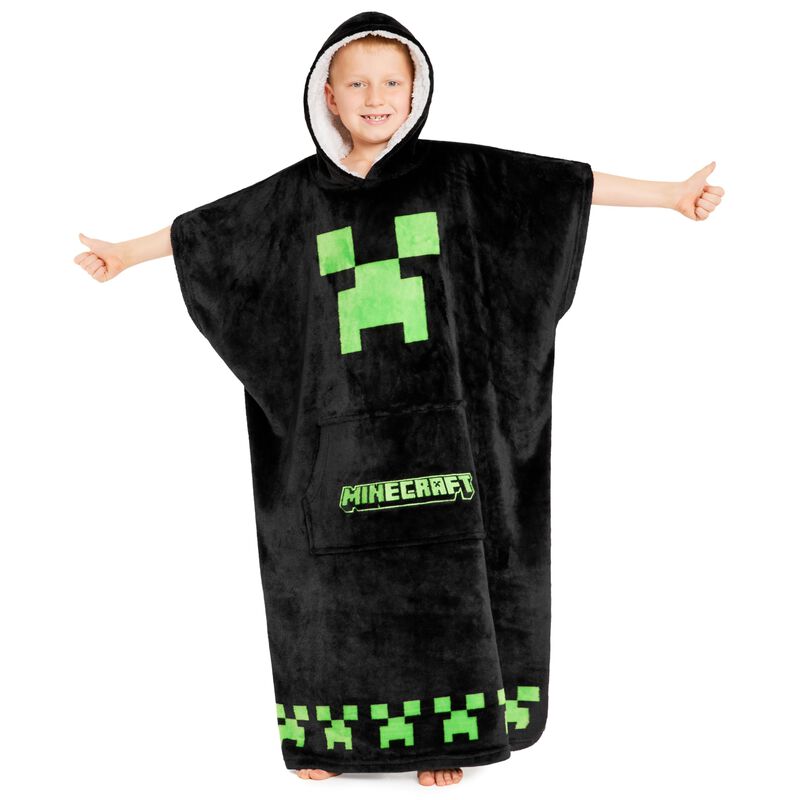 Manta Con Capucha De Forro Polar Minecraft Para... image number null