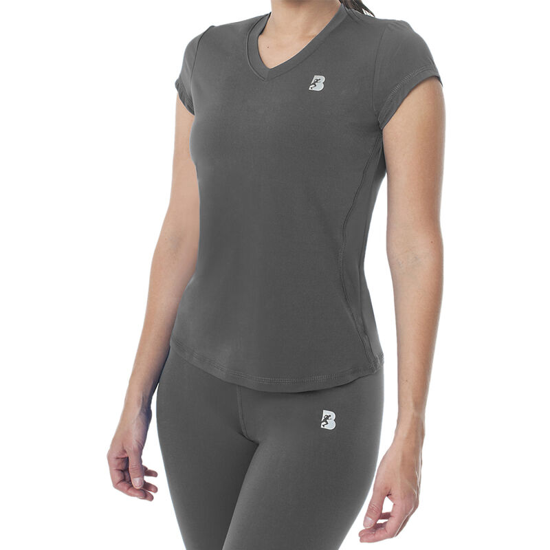 Playera Deportiva Dry-fit Manga Corta Mujer Bla... image number null