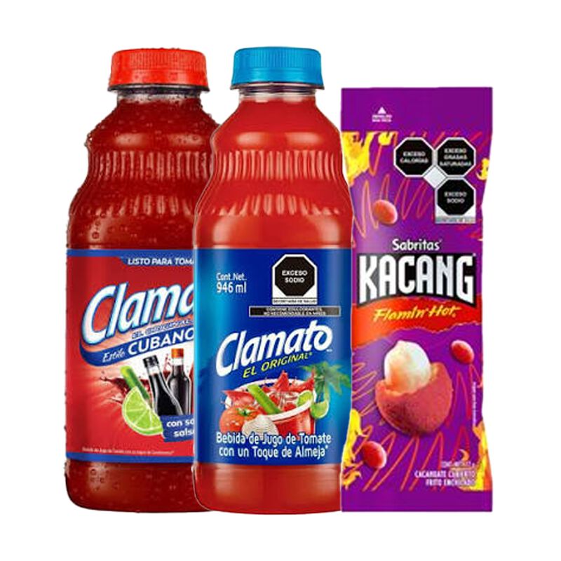 Clamato Cubano 946 Ml + Clamato 946 Ml + Kacang... image number null