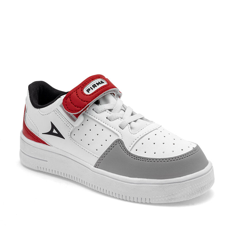 Pirma Tenis urbano para ni&ntilde;o blanco gris rojo image number null
