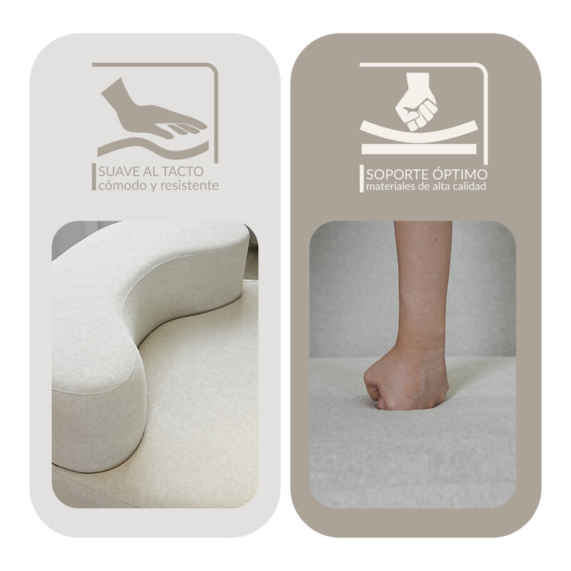 Sill&oacute;n Espuma Alta densidad ASA Beige 1 plaza J... image number null