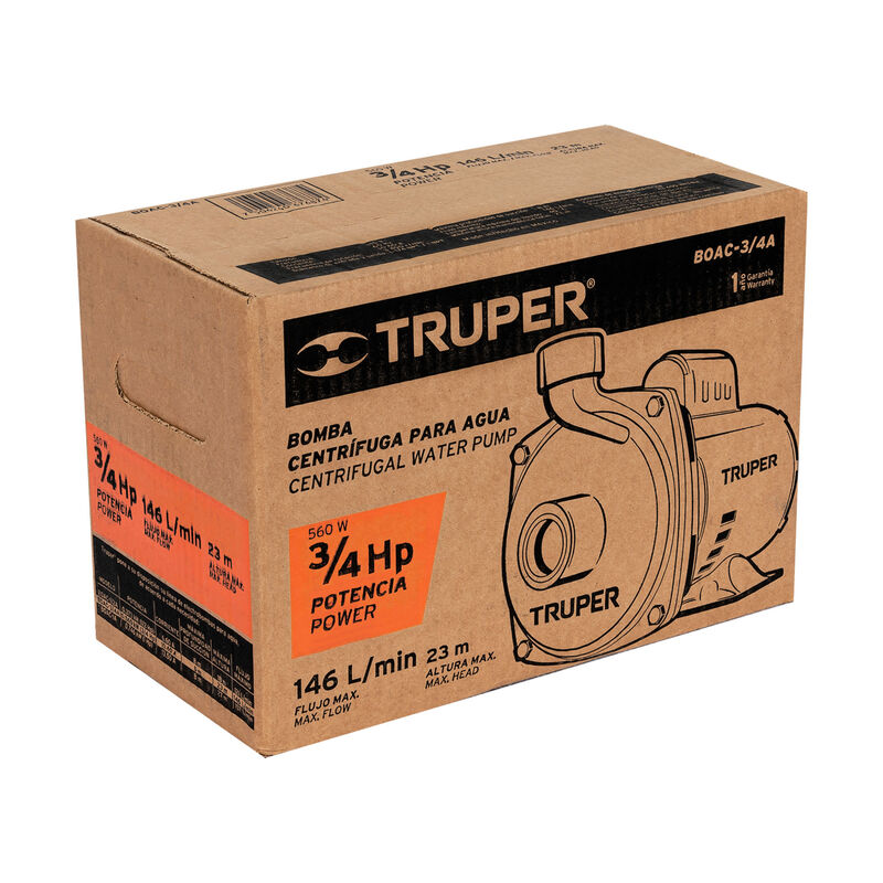 Bomba Centr&iacute;fuga para Agua de 3/4 Hp Truper image number null