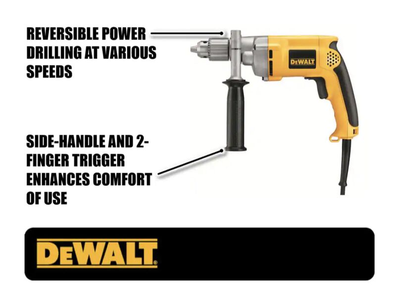 Taladro Dewalt 1/2" 600w Vvr Profesional Modelo... image number null