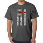Camiseta Word Art Para Hombre - Bandera con Cruz - Gris