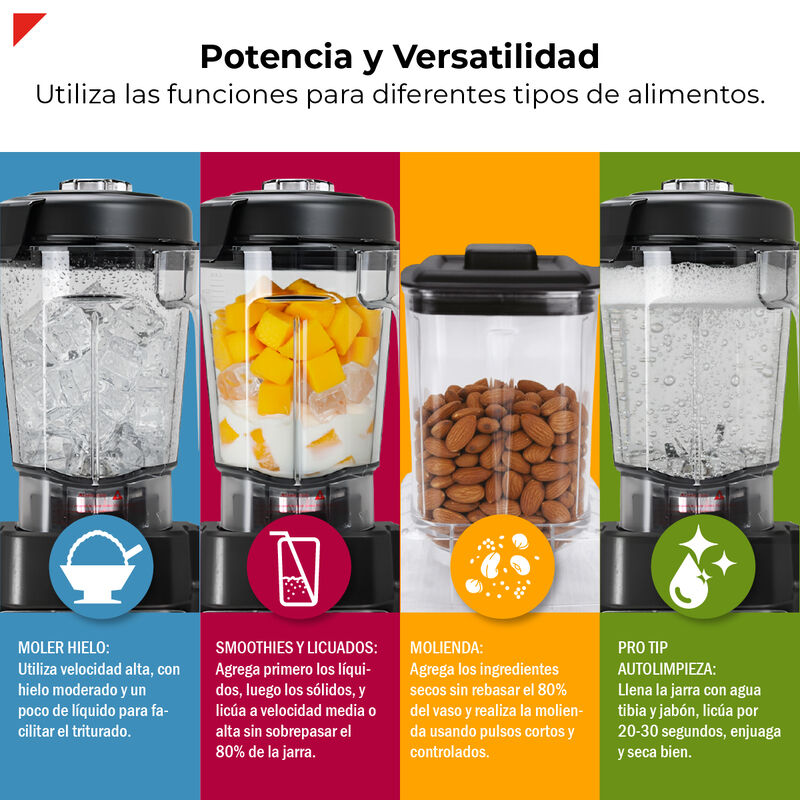 Licuadora Profesional 2 en 1 Vaso de Molienda B... image number null