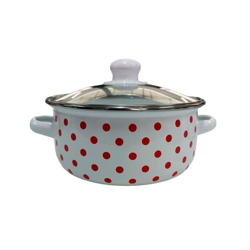 Juego de ollas blanca de Peltre con tapa 6 pz G... image number null