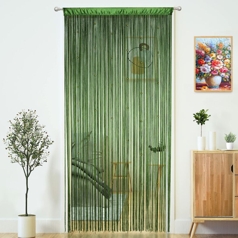 Cortina Con Cuentas Yaoyue Para Puertas, Borlas... image number null