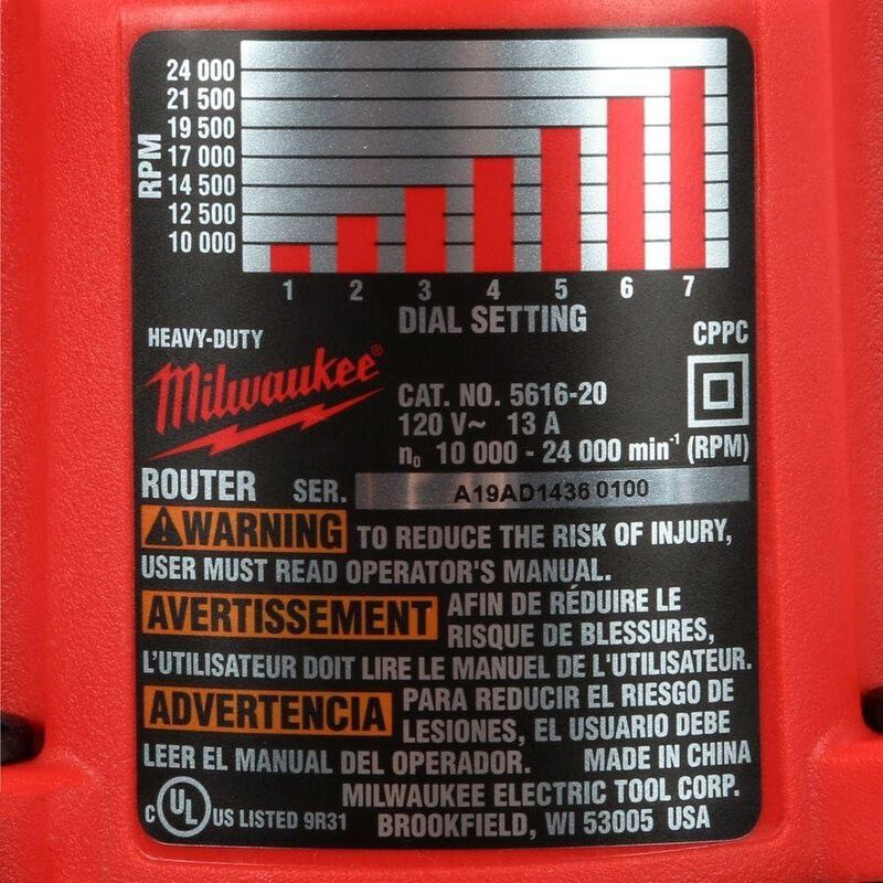 Router Milwaukee 1 3/4 HP Profesional Modelo 56... image number null