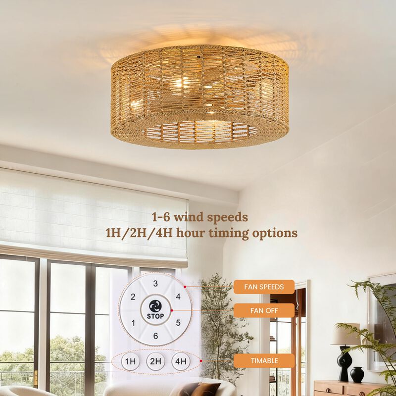 Ventilador De Techo Fandelier Opkmb 48 cm Con C... image number null