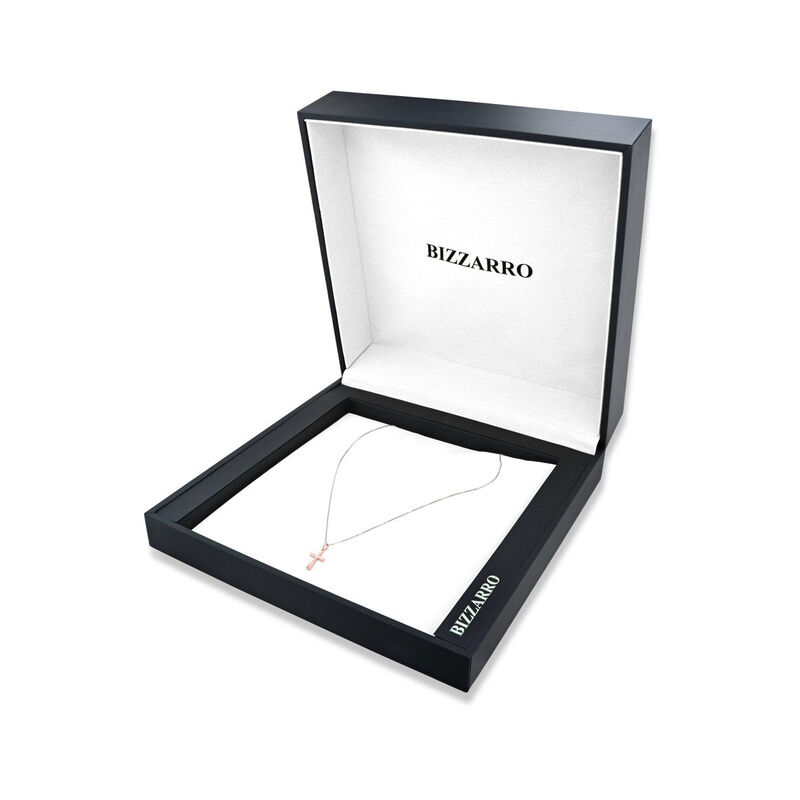 Dije De Cruz (1.8Cm) De Oro Rosa 14K Con Cadena... image number null