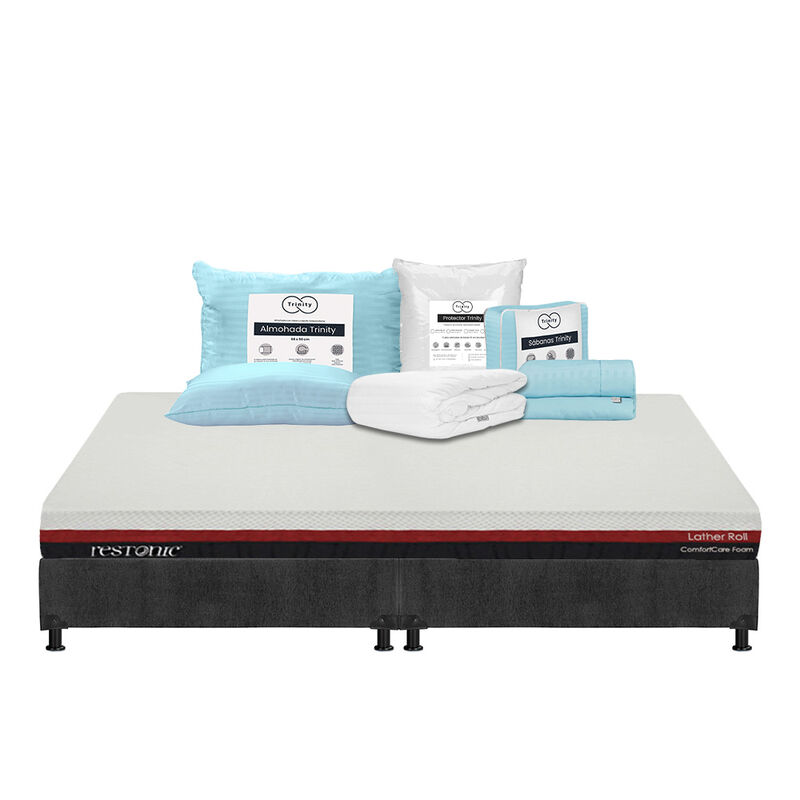 Colch&oacute;n King Size Roll + Box + Almohada Trinity... image number null