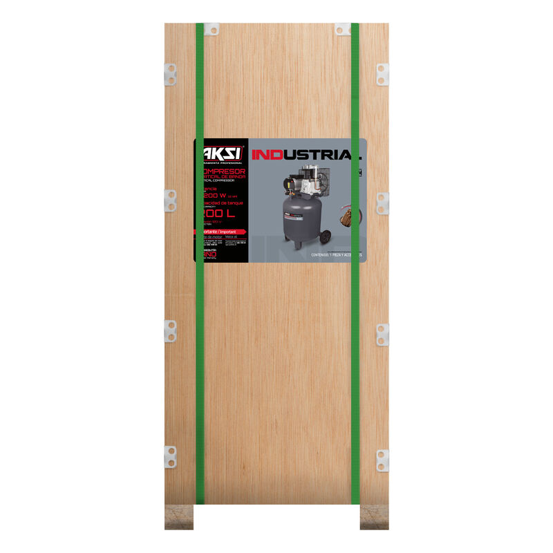 Compresor de Aire Aksi 200 lts 3 HP 2200W - 120... image number null