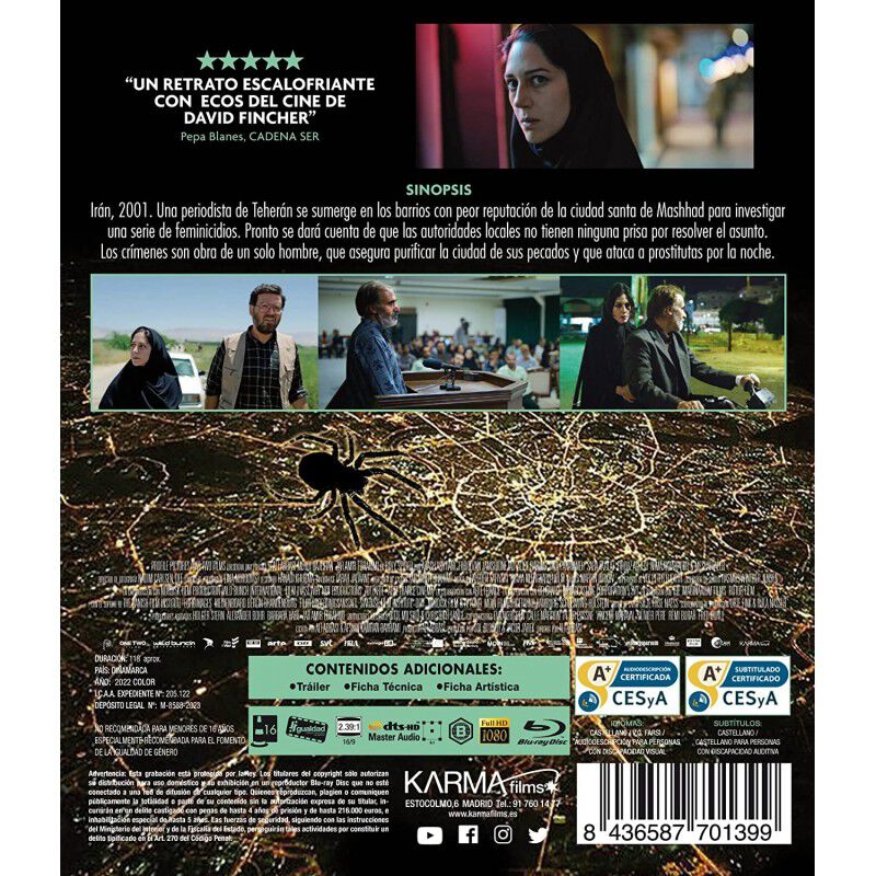 Holy Spider. Ara&ntilde;a sagrada [Blu-ray] image number null
