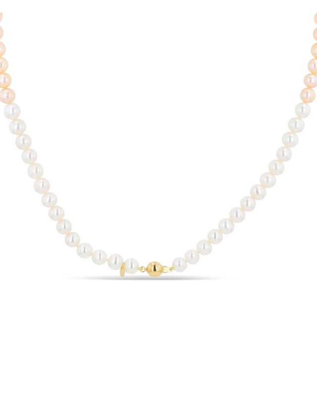 Collar Oro Amarillo 14k C/ Perlas (7mm) 42.5 Cm image number null