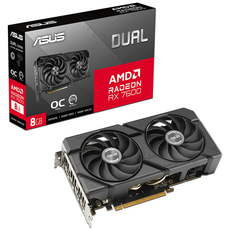 Tarjeta De Video Amd Radeon Rx 7600 Asus, 8gb G... image number null