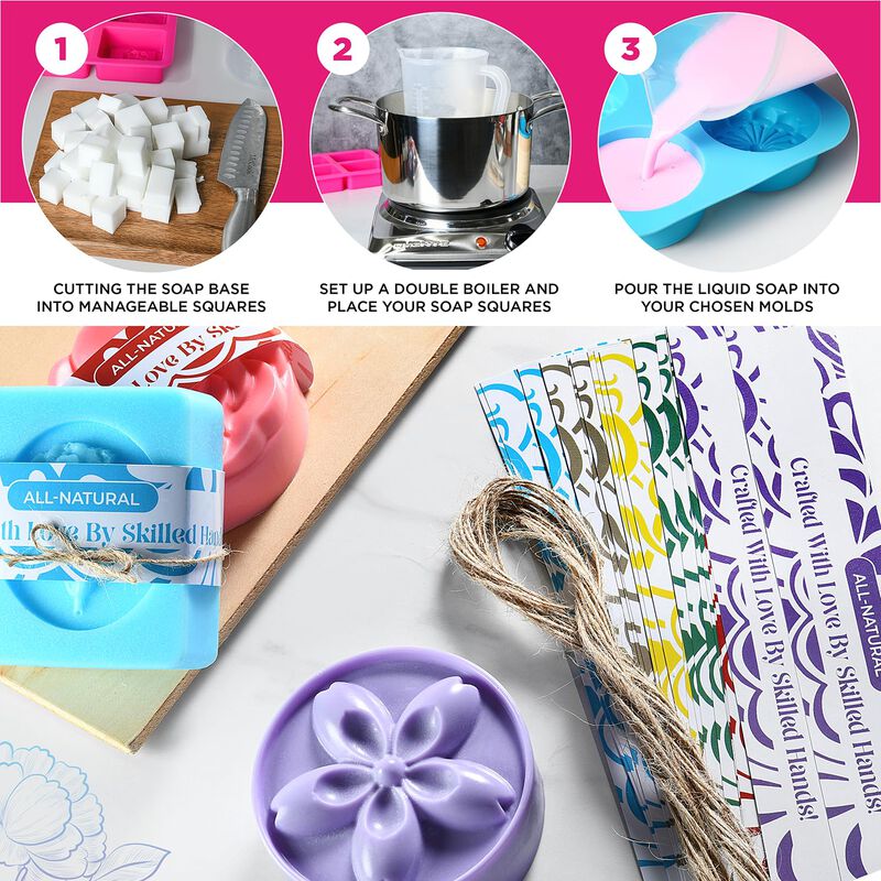 Kit Para Hacer Jab&oacute;n Prime Creations Con Base P... image number null