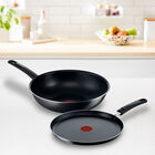 Set Crepera T-fal 25 cm y Wok 28 cm Antiadherente Simplicity