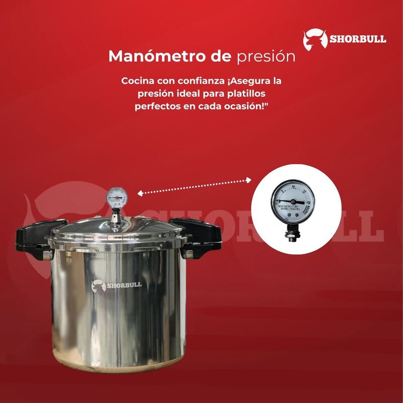 Olla Express 23 Litros de Aluminio Shorbull image number null
