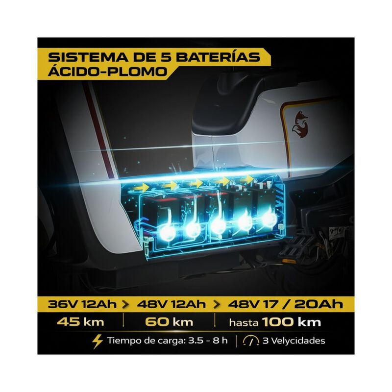 Bicicleta Electrica 3 Velocidades 100km/h 350w ... image number null