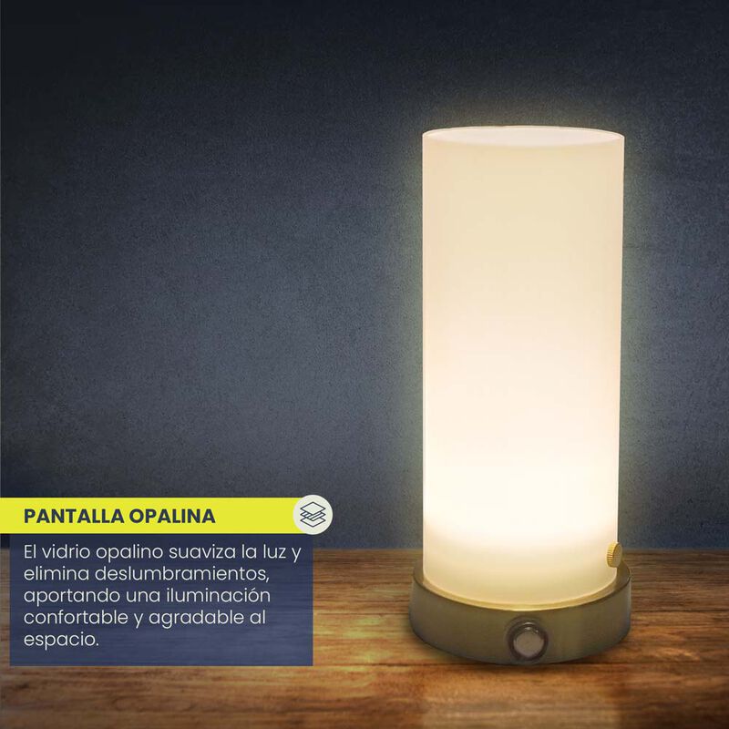L&aacute;mpara de Mesa MIL LUCES MONAVI Dorado Satinad... image number null