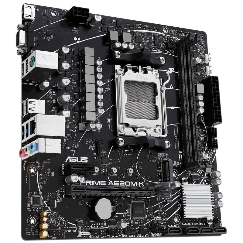 T. Madre ASUS PRIME A620M-K: Socket AM5, DDR5, ... image number null
