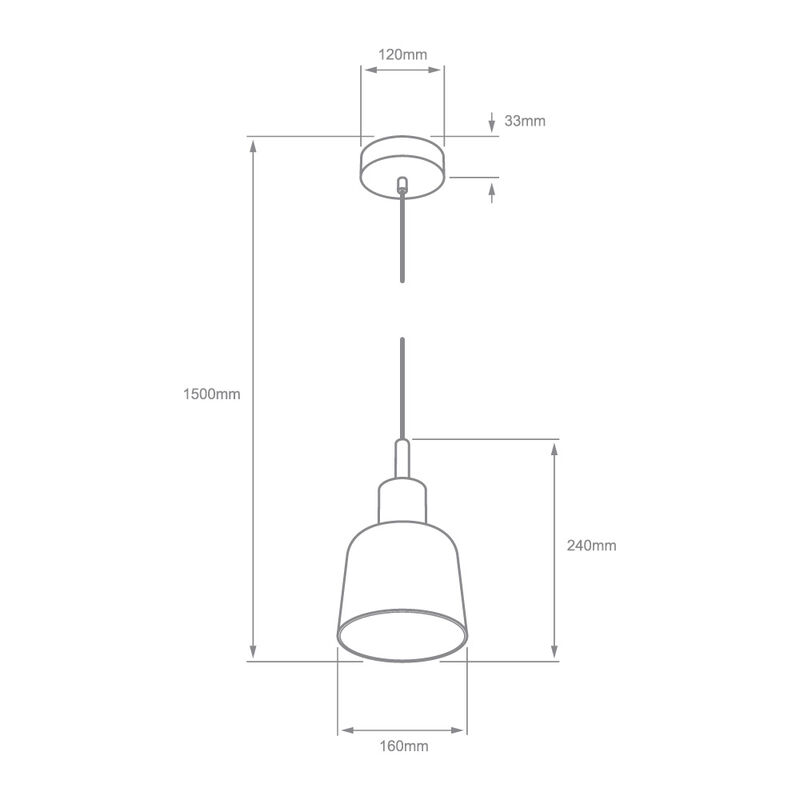L&aacute;mpara Colgante LED de Cristal 1.50 m de Altur... image number null