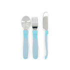 Cubiertos De Acero Twistshake Azul Pastel