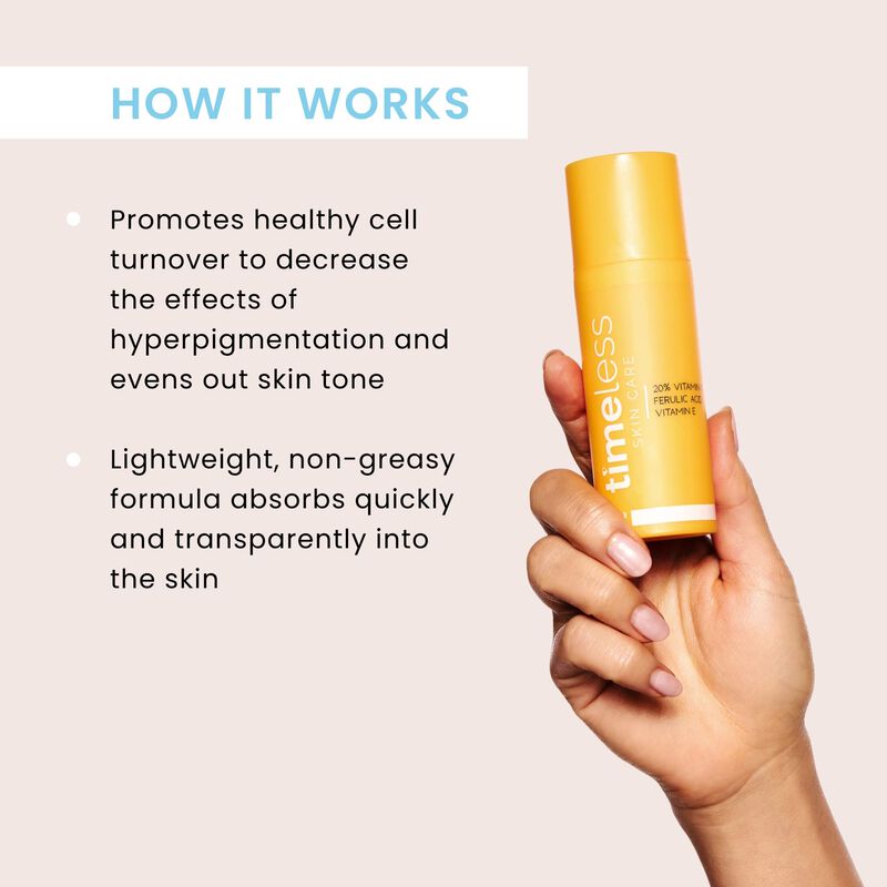 S&eacute;rum Timeless Skin Care, Vitamina C, 20% Con V... image number null