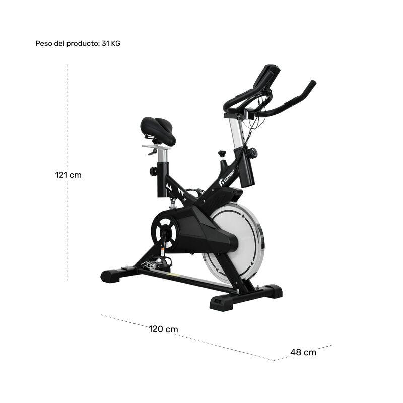 Bicicleta Spinning 15kg Gym Fija Centurfit Hoga... image number null