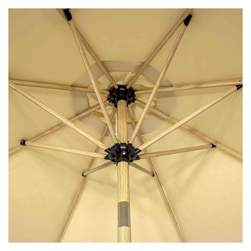 Sombrilla Tipo Madera Jard&iacute;n Exterior 2.63m Pla... image number null