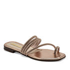 Moramora Sandalia para mujer dorado rosa